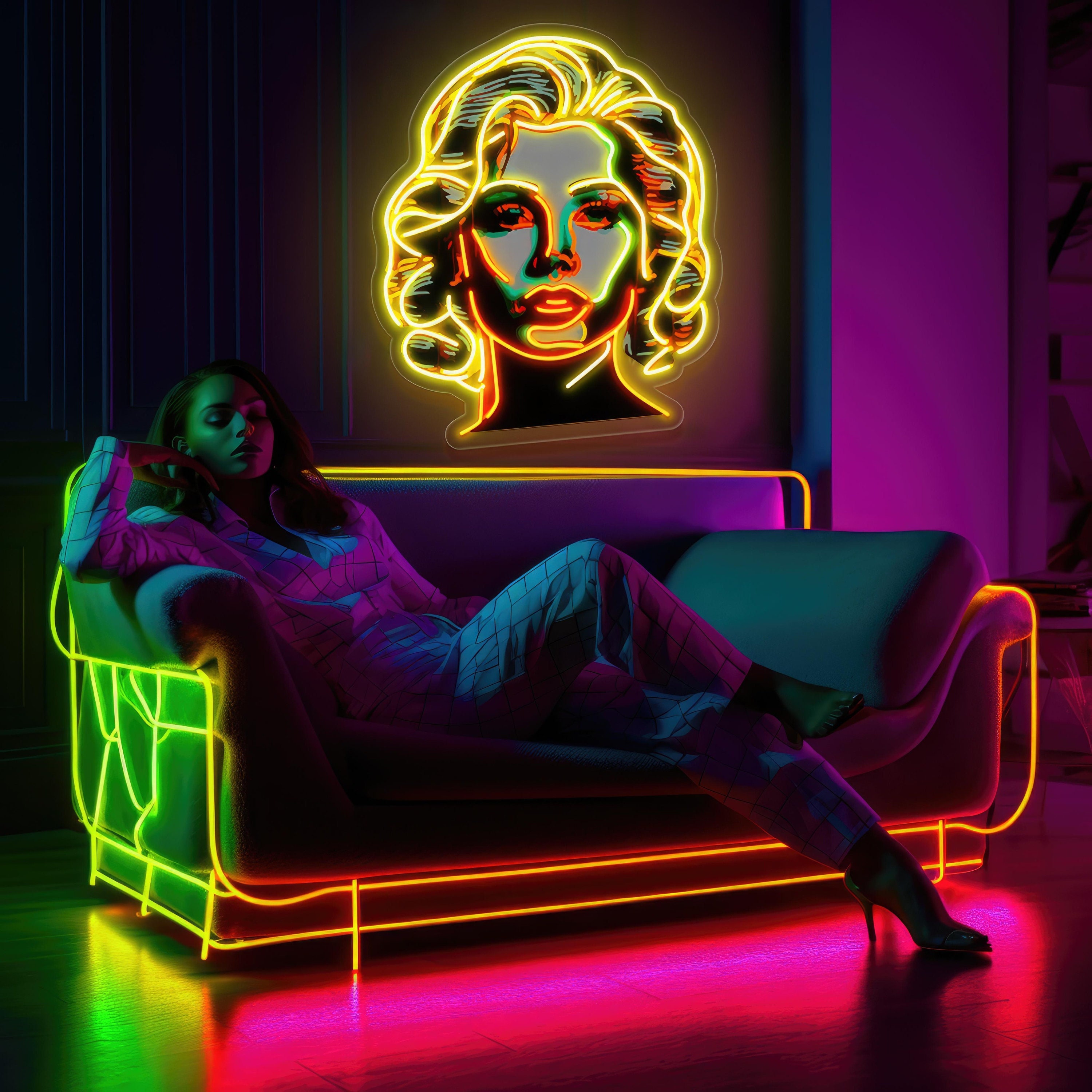 Marilyn Monroe Neon Sign - Etsy