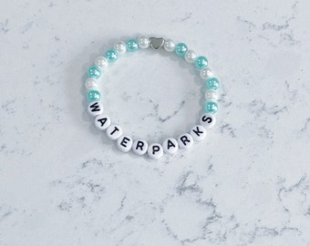 Bracelet de perles parcs aquatiques - *ÉDITION GIRLY POP*