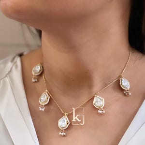 Sabyasachi Inspired Fine Quality Layered Long Necklace Set Kundan Polki Set Wedding Jewelry Kundan jewelry Bridal Wedding Jewelry