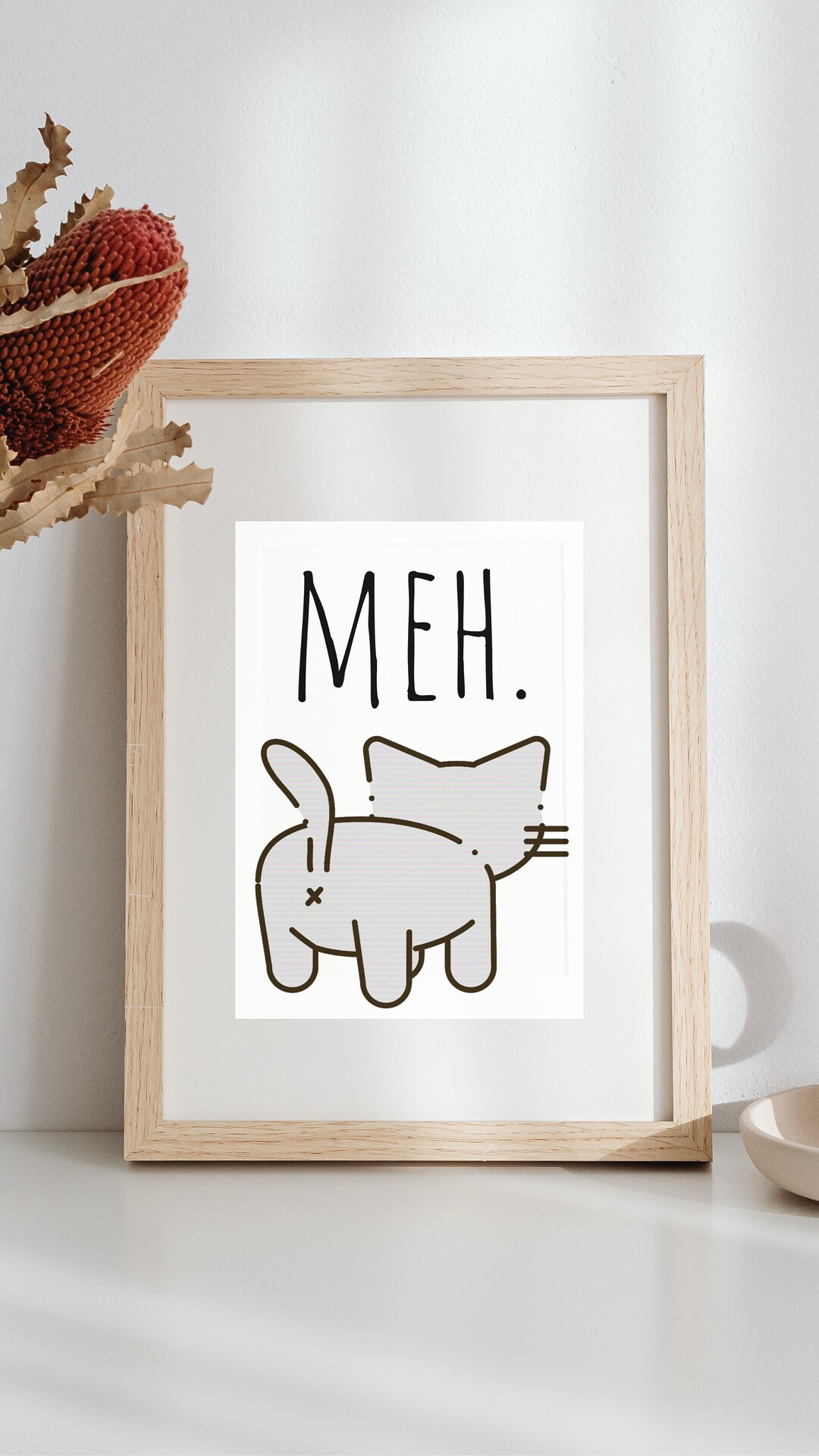 Whiskers Delight Printable Cat Poster Art for Feline Lovers Digital ...