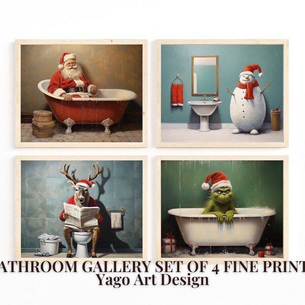 Christmas Bathroom - Etsy