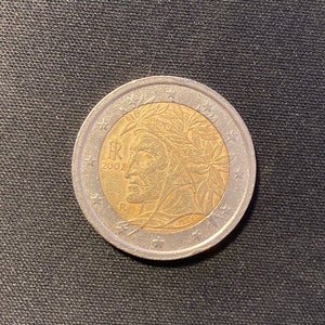 Coin 2 Euros 2002 - Italy Dante Alighieri
