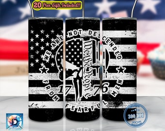 We Are The People 1776 Png, Independence Day Tumbler Template Png, Fourth Of July Png, 20oz Skinny Tumbler Sublimation Design, Digital FIle