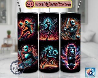 Villain Character 20oz Skinny Tumbler Sublimation Designs Png, Villain for Straight/Tapered Wrap Png, Villain Sillhouette Wrap Png