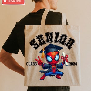 Senior Class 2024 Graduation With Sublimation Design PNG, Superhero Graduation 2024 Png, Graduation 2024, Graduation Gift, Digital Download image 3