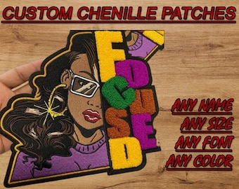 Custom chenille patches, Varsity jacket patch, Letterman patches, Letterman jacket patches, Chenille plus embroidery patches, Made to order