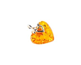 Honey Amber Heart Shape Pendant Honey Amber Heart Shape Pendant
