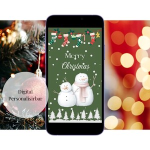 Cyfrowa karta na Boże Narodzenie, eKarta dla WhatsApp, e-mail itp.
