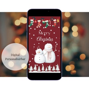 Cartolina digitale per Natale, eCard per WhatsApp, e-mail, ecc.
