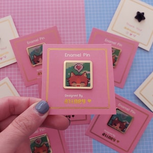 The Cat Lenticular enamel Pin - Stardew Valley