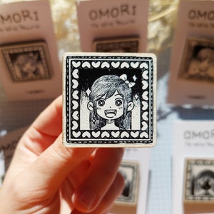 OMORI Wooden Pins - Portraits