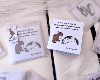 Cats Mini Zine - Tuxedo and Tabby Booklet
