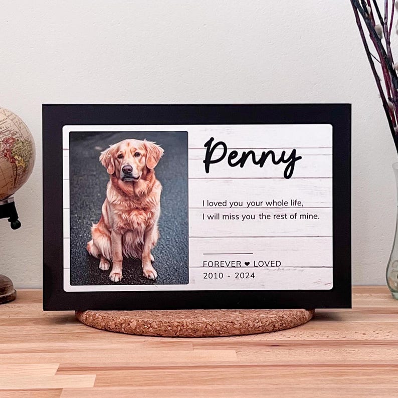 Pet urn wood with photo, cat dog ashes keepsake, custom ashes urn for cat, pet cremation urns Pallet wood