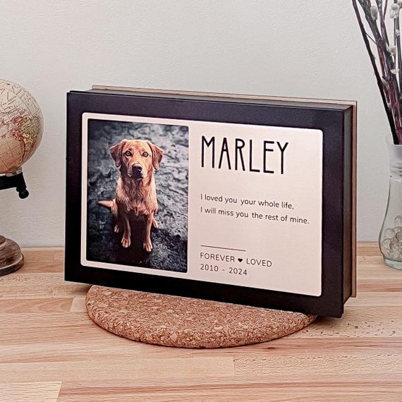 Custom Wood Pet Urn, Dog Urns for Ashes, Urn for Dog Ashes, Personalized Dog Urn