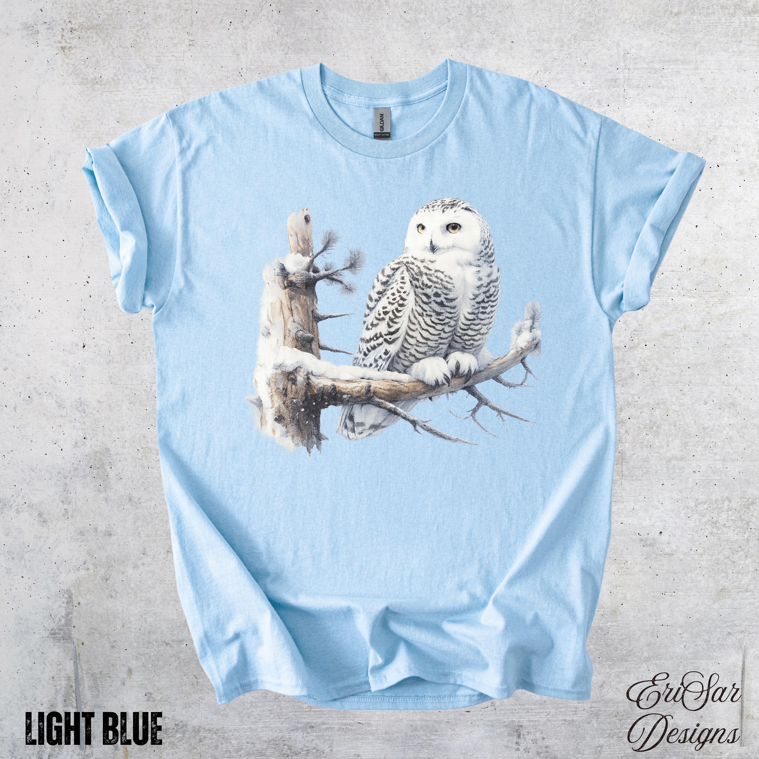 Nature-Inspired Owl Tee | Unisex Heavy Cotton T-Shirt for Wildlife Lovers, Gifts, Eco-Friendly Fashi