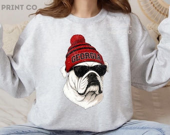 Georgia Football Crewneck Sweatshirt, Gameday Apparel, Tailgate, Bulldogs, College Football, Unisex Sweatshirt