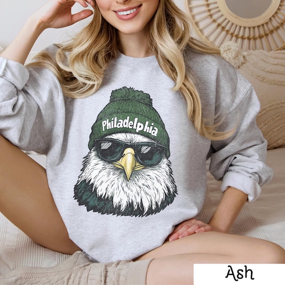 Vintage Philadelphia Football Sweatshirt, Trendy Fan Gifts, Game Day Crewneck, Retro Eagles Apparel, Team Wear, Trendy Gift, Football Fan