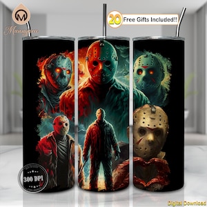 Horror Friday 20oz Tumbler Wrap Png, Love Horror Movies Png, Horror Theme Png, Horror Spooky Png, Horror Tumbler Design Png, Digital File