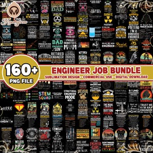 160+ Files Engineer PNG Bundle, Engineer Job Png, Engineering Humor, Mechanic Tools, Funny Engineer Quotes Png, Commercial Use, Digital File