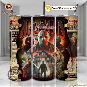 Horror Friday 20oz Tumbler Wrap Png, Love Horror Movies Png, Horror Newspaper Png, Scary Movie Png, Horror Tumbler Design Png, Digital File