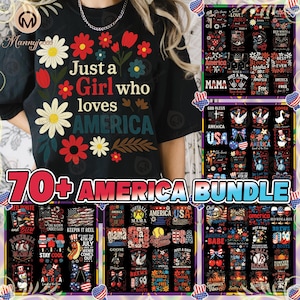 70+ Files America PNG Bundle, Girl America Png, 4th Of July Png, America Babe Png, USA Flag, Independence Day, Commercial Use, Digital File