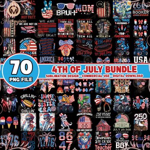 70 bestanden 4 juli png-bundel, preppy America Coquette png, Amerika penseelstreek, Memorial Day, 4 juli png, commercieel gebruik, digitaal bestand