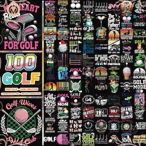 100 Dateien Golf Png Bundle, Golf Mädchen Png, lustige Golf Zitate Png, Golf Papa Clipart Png, Golf Shirt Designs Png, kommerzielle Nutzung, digitale Datei
