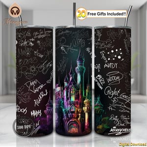 Castle Cartoon Png, Cartoon Signature Png, Mouse Head Png, Hand drawn Png, 20oz Skinny Tumbler Sublimation Design Wrap Png, Digital File