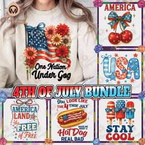 6 ontwerpen 4 juli png-bundel, America Coquette png, America Land The Free png, patriottische png, Memorial Day, commercieel gebruik, digitaal bestand
