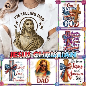 6 Designs Jesus Christian PNG Bundle, Bible Verse Png, God Jesus Png, Motivational Quotes, Religious Png, Easter Day Png, Digital File