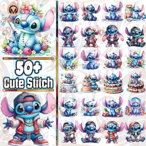 56 Files Cartoon Character PNG Bundle, Blue Alien Png Bundle, Happy Birthday Png, Floral Png, Cartoon Shirt Designs Png, Digital File