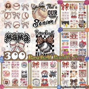 300 Files Baseball Png Bundle, Baseball Team Png, Mother Day Png, Baseball Mama Png, Game Day Png, Baseball Design Png, Digital File