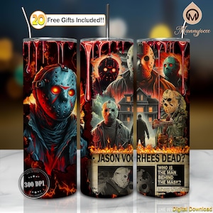 Horror Friday 20oz Tumbler Wrap Png, Love Horror Movies Png, Horror Theme Png, Horror Newspaper Png, Horror Tumbler Design Png, Digital File