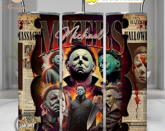 Horror Series 20oz Tumbler Wrap Png, Love Horror Movies Png, Horror Theme Png, Horror Newspaper Png, Horror Tumbler Design Png, Digital File