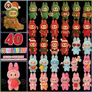 Cute Monster Doll PNG Bundle, Cute Doll Clipart, Doll Cartoon, Kawaii Doll Sublimation Design Png, Trendy Doll, Commercial Use, Digital File