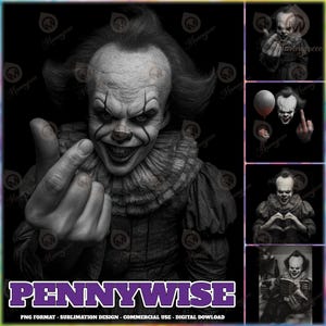 Horror Character PNG Bundle, Horror Clown Png, Love Horror Movies, Halloween Horror Clipart, Funny Horror Meme Design Png, Digital File