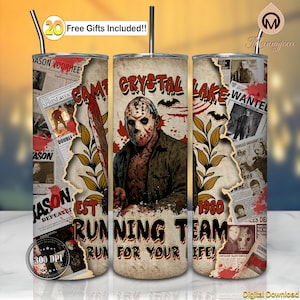 Horror Friday PNG, Horror Newspapers Png, Horror Quotes Png, 20oz Skinny Tumbler Sublimation Design Png, Horror Tumbler Wrap, Digital File