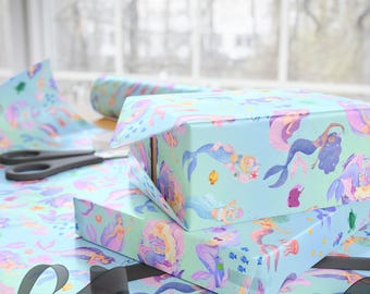 Mermaid Gift Party Wrapping Paper | Gift Wrap