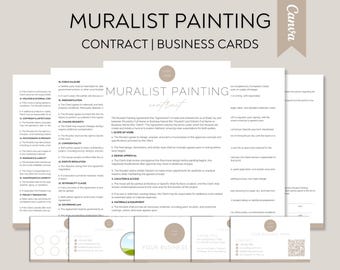 Editable Muralist Contract Template | Mural Agreement | Custom Wall Art ...