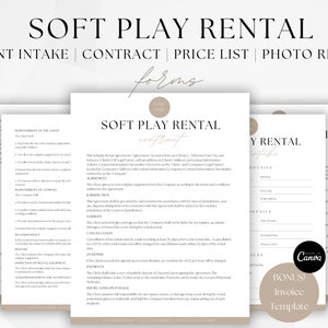 Soft Play-Mietvertragsvereinbarung, Schlauchboot-Mietvertrag, Haftungsverzicht, Kundenaufnahmeformular
