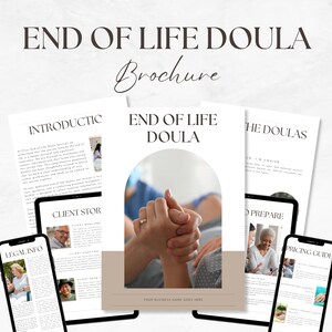 End of Life Doula Broschüre, Death Hebammen Flyer, Doula FAQ Forms, EOL Doula Geschäftsform, Kunden Welcome Packet Booklet, Instant Download