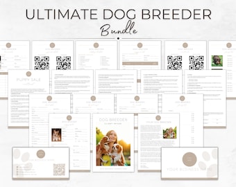 Dog Breeder Starter Kit, Breeder Forms, Whelping Charts, Puppy Sale Contract, Whelping Records, Puppy Medical Records, Puppy Charts