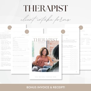 Therapist Client Intake Forms, Counselling Assessment Kit, Mental Status Examination Forms Bundle, Psychologist Documents Template