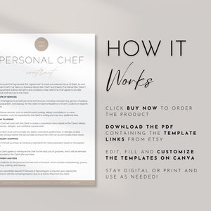 Personal Chef Contract Template Private Chef Agreement Template Personal Chef Contract Template Private Chef Agreement Template