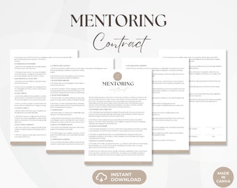 Umowa mentorska, Umowa o usługi mentorskie, Wzór umowy mentoringowej, Edytowalny wzór umowy coachingowej, Natychmiastowe pobranie