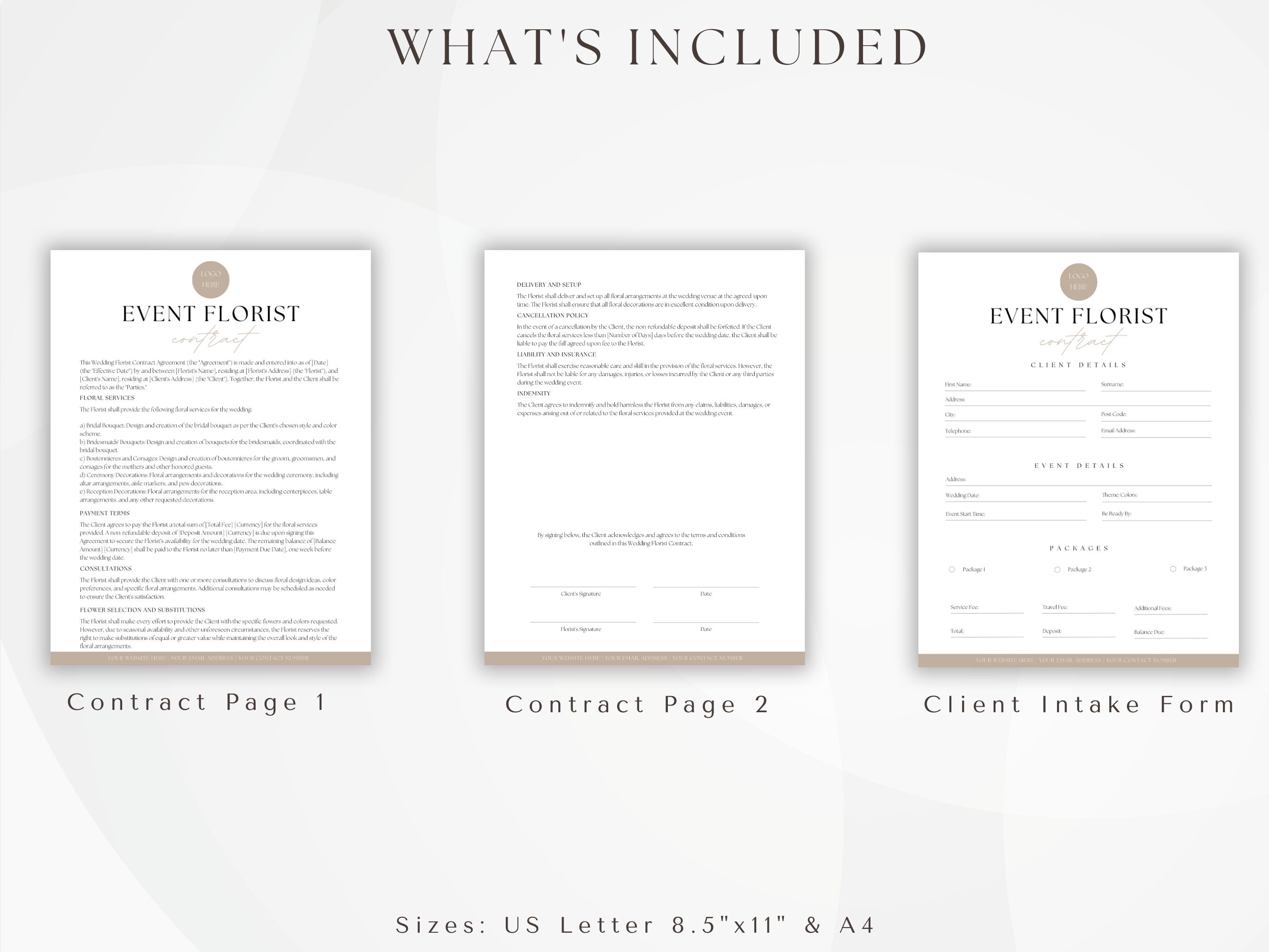 Wedding Floral Contract Template Wedding Venue Florist Services Wedding Floral Contract Template Wedding Venue Florist Services