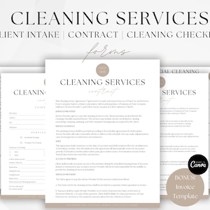 Editable Cleaning Services Agreement, Commercial Cleaning Proposal, Cleaning Agreement, Cleaning Contract, Commercial Janitorial Cleaning