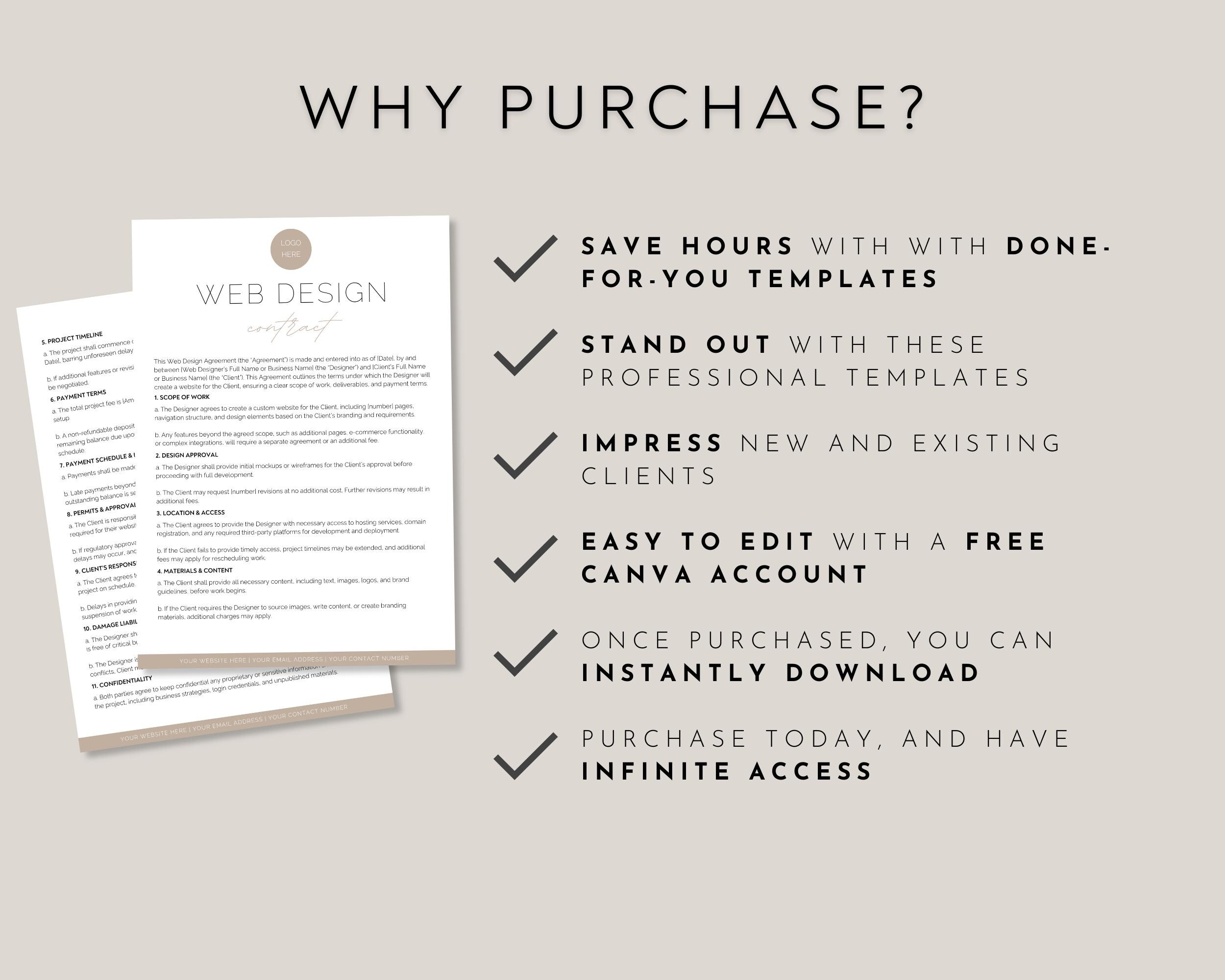 Web Design Contract Example Web Design Contract, Website Design Contract Template, Freelance Web ...