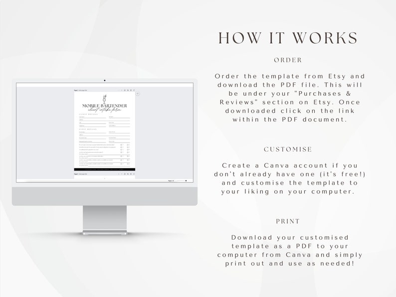 Mobile Bar Contract Template Canva Editable Bartender Etsy Mobile Bar Contract Template Canva Editable Bartender Etsy