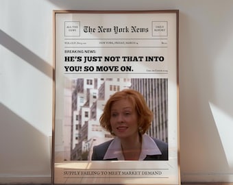 Sex and the City-print | Carrie Bradshaw, He's Just Not That Into You (digitale download)
